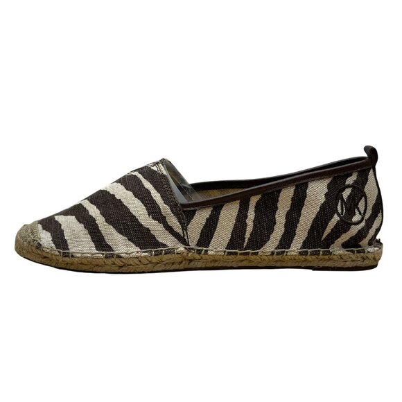 Michael Kors Women’s Tiger  Animal Print Canvas Slip-On Espadrilles Size 10M - Picture 4 of 8